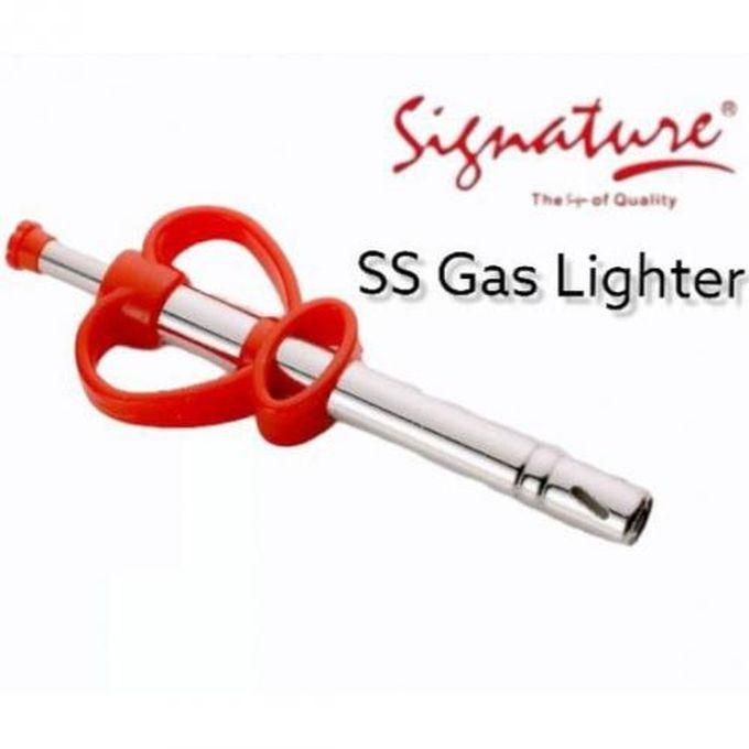 Signature Domestic Stainless Steel Gas Flame Spark Lighter