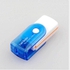 Generic Multifunctional 4 in 1 Rotation Card Reader - BLUE