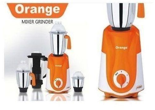 Orange Industrial Mixer Grinder 4 Piece Set 1000Watts