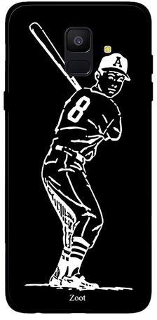 Thermoplastic Polyurethane Protective Case Cover For Samsung Galaxy A6 Baseball Bnw