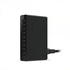 Neworldline Multi Port Home Charger 10 Port Intelligent AC USB Charger For Cellphone Pad -Black