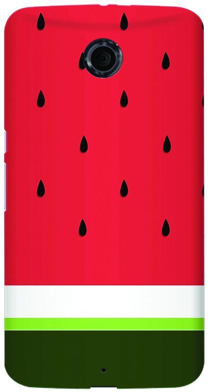Stylizedd Google Nexus 6 Slim Snap case cover Matte Finish - Minimal Watermelon