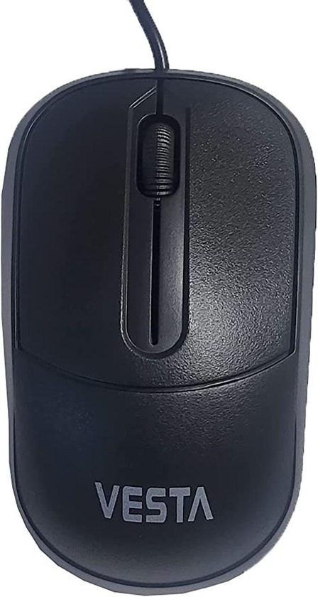Vesta Vista FU-105 Wired USB Optical Mouse For PC And Laptop - Black