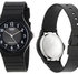 Casio His & Her For Unisex Black Dial Resin Band Couple Watch - MQ-24-1B3/LQ-139AMV-1B3
