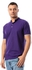 Izor Mandarin Collar Short Sleeves T-shirt - Purple