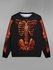 Gothic Halloween Skeleton Print Sweatshirt For Men - 6xl