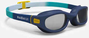 Soft 100 - Kids / Jr Swimming Goggles Smoked Lenses - Blue/Grey/Yellow