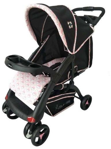 Baby Stroller Pink/Black