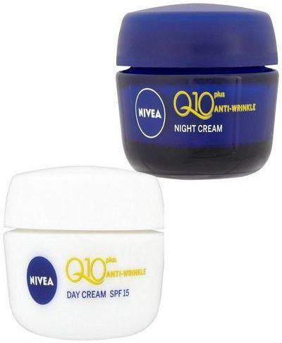 Nivea Q10 Day Anti-Wrinkle Cream - 50 ml + Q10 Night Anti-Wrinkle - 50 ml
