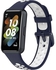 Watch Strap For Huawei Band 7 Pure Color Silicone Watch Band Blue White