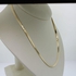 Gold Plated Herringbone Flat Snake Chain Necklace - 4mm