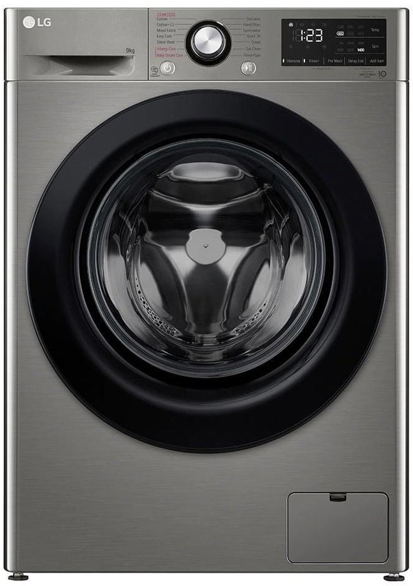 LG F4R3VYG6P Front Load Washing Machine, 9KG - AI DD Technology, Steam Technology, ThinQ™