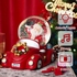 Car Santa Claus Music Box LED Light Music Water Snowball With 8 Music And Color Lights Xmas Gift -19x14Cm