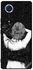 غطاء حماية لهاتف هواوي نوفا 9 نمط فتاة مرسومة بخطوط عشوائية غارقة في الخيال ليلاً