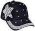 Women's Baseball Cap Fashion Pentagram Rhinestone Peaked Cap