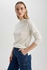 Defacto Woman Tricot Regular Fit Crew Neck Pullover