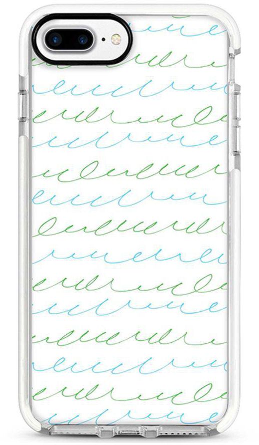 Protective Case Cover For Apple iPhone 7 Plus Cursive Story Full Print