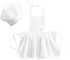 Infant Cute Apron Hat, White Attractive Beautiful Baby Chef Suit, Fashionable Cute Home for Kids Photography Shop Baby