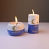 Handmade Ceramic Pot Candle - Blue And White(oud Scented )