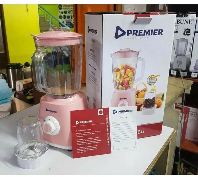 Premier 2 In 1 Blender With Grinder Unbreakable Jar 1.5L