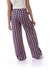 Andora Houndstooth Patterned Girls Pants With Side Pockets - Cashmere & Navy Blue