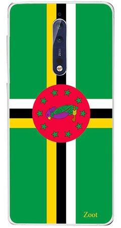 غطاء حماية واقٍ لهاتف نوكيا 8 علم الدومينيكان