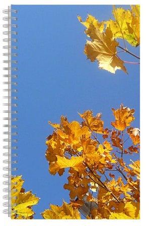 A5 Printed Spiral Bound Notebook Blue/Yellow