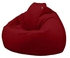 Velvet Bean Bag Red 90x90x70cm