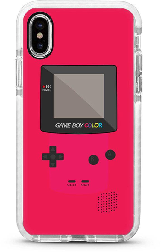 Protective Case Cover For Apple iPhone XS Max Gameboy Color - Pink Full Print