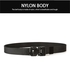 Fashion Men's Fashion Canvas Belt, Tactical Belt - Black