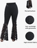 Plus Size Lace Panel Pull On Flare Pants with Lace-up - 4x | Us 26-28