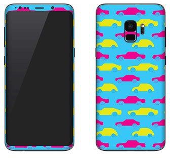 Vinyl Skin Decal For Samsung Galaxy S9 Moving Cars