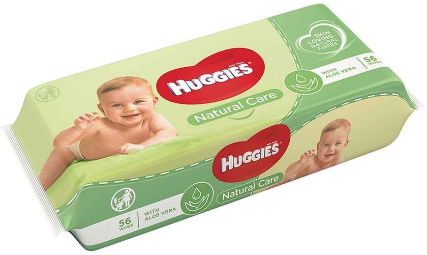 Huggies baby wipes pure with aloe 64 pieces