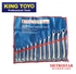 King Toyo 45º Offset Double Ring Wrench Set (12pcs)