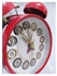 Unique Style Alarm Clock Bell With Night Light - RED