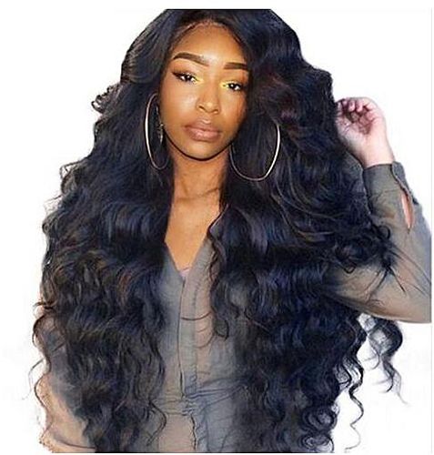 Fashion Black Big Wavy Long Curly Hair Big Wave Human Hair Wigs Long Curly  Wigs price from jumia in Kenya - Yaoota!