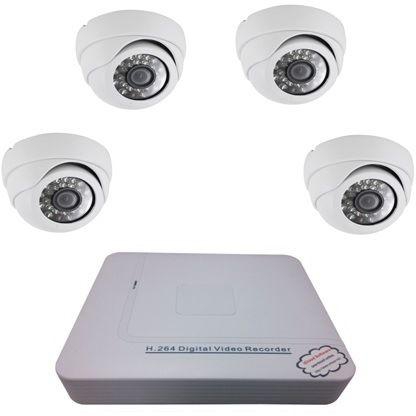 4 Dome Security Cameras Indoor Surveillance CCTV day and night  Camera