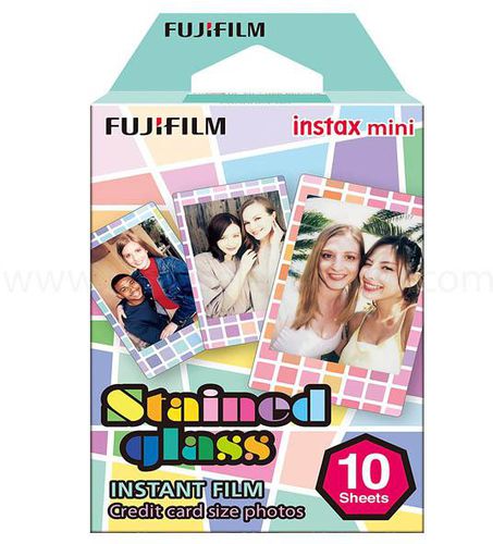 Buy Fujifilm Instax Mini film 10 sheets (Stained Glass) INSTAXMINI10-SGLASS
