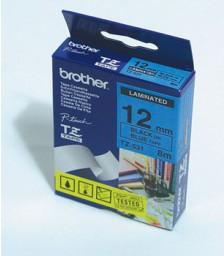 Brother TZ-531 P-touch® Label Tape, 12mm, (1/2"), Black on Blue