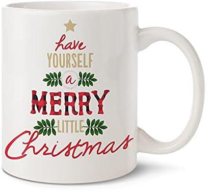 HAZEL Merry Christmas Mug White-1051