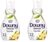 Downy Naturals Concentrate Fabric Softener Vanilla 880 ml pack of 2