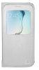 Promate Tama-S6E for Samsung Galaxy S6 Edge Elegant Book-Style Flip Cover with Window - White
