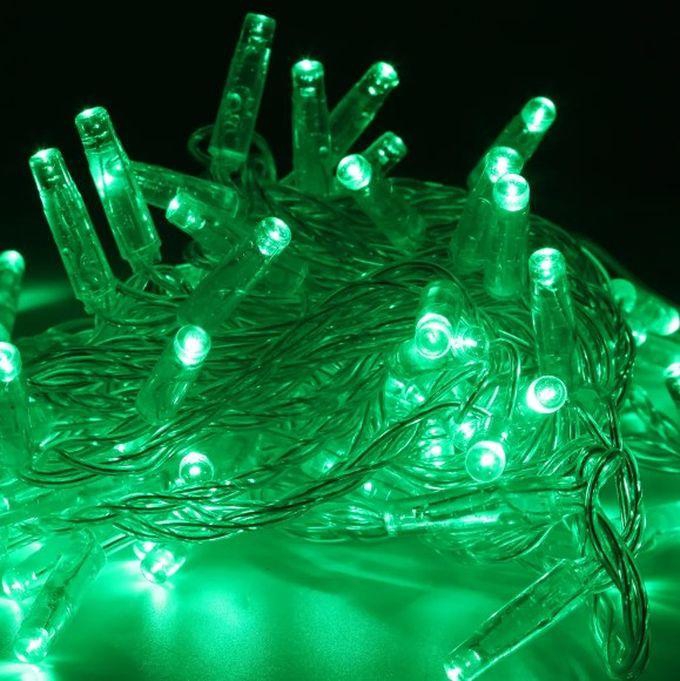 100 سلسلة مصابيح LED للزينة (أخضر)