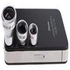 1 set Magnetic 3 in 1 Wide Angle Macro lens 180 Eye camera Kit for iPhone 4 5 for HTC ipad Samsung
