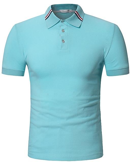 Fashion Men's Polo Shirt For Men Polos Men Cotton Short Sleeve shirt Clothes jerseys golftennis Plus Size-green