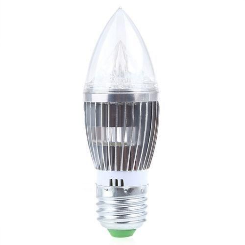 Generic E27 5W 220V LED Dimmable Candle Bulb Lamp - Warm White Light