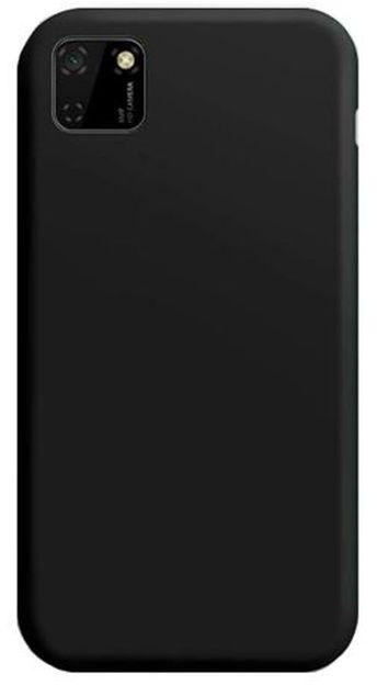 StraTG Black Silicon Cover For Huawei Y5p - Slim And Protective Smartphone Case