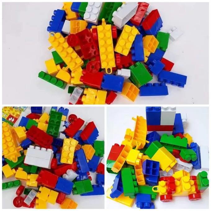 Building Blocks Stacking Assorted Colorful Plastic Lego