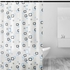Waterproof PEVA Shower Curtain Liner Transparent Mildew Curtains Bath Decor with Curtain Hook