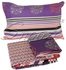 Snooze Fitted Single Bed Sheet+ Free 1 Pillowcase (Purple Love Stares )